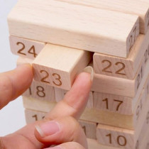 54-Piece Tower Domino Building Blocks For 3+ Years