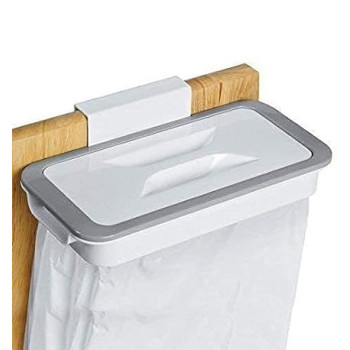 Kitchen Tools Garbage Bag Holder Cupboard Door Back Trash Rack Storage Kitchen Garbage Rubbish Bag Cabinet Hanging Trash Rack Kitchen Orgnizer Multicolour