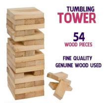 54-Piece Wooden Tower Blocks Sets 3+ Years