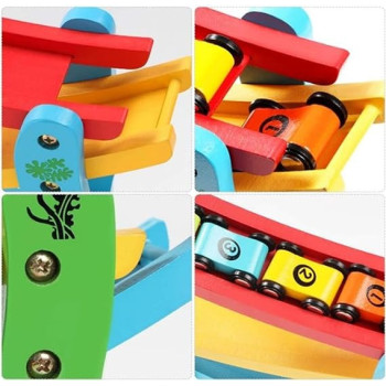 4 Layers Children Wooden Sliding Motor Racing Track Toy Car Game Ramp Racers With Cars