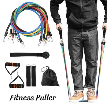 11-Piece Multi-Functional Muscle Strength Fitness Puller Set