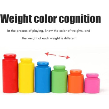 Children Toy Balance Scale With Wooden Weights