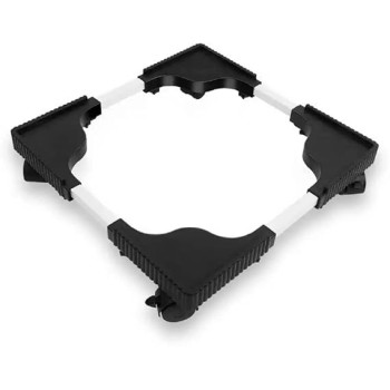 Multi Functional Movable Adjustable Base For Washing Machine-Dryer And Refrigerators 5605251074 Silver Colour