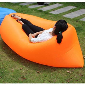 Outdoor Hangout Fast Inflatable Sleeping Bed Sofa Camping Beach Lazy Air Bag
