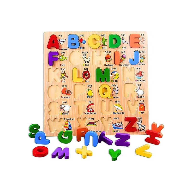 Melissa And Doug 26-Piece See-Inside Abc Large Wooden Puzzle
