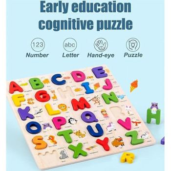 Melissa And Doug 26-Piece See-Inside Abc Large Wooden Puzzle