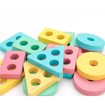 Wooden Geometric Shape Matching Set