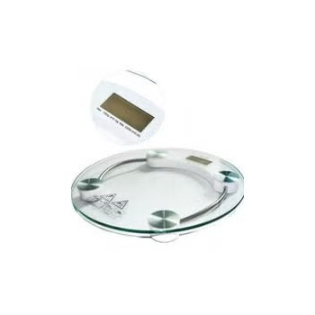 Digital Glass Round Weight Scale Clear