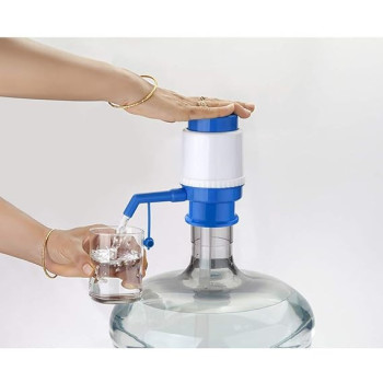 Hand Press Water Pump Blue/White Colour