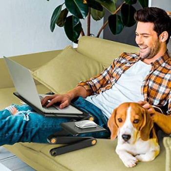 Foldable Laptop Stand With 2 Cooling Fan E Table