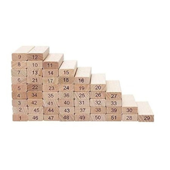 51-Piece Beech Building Blocks Set