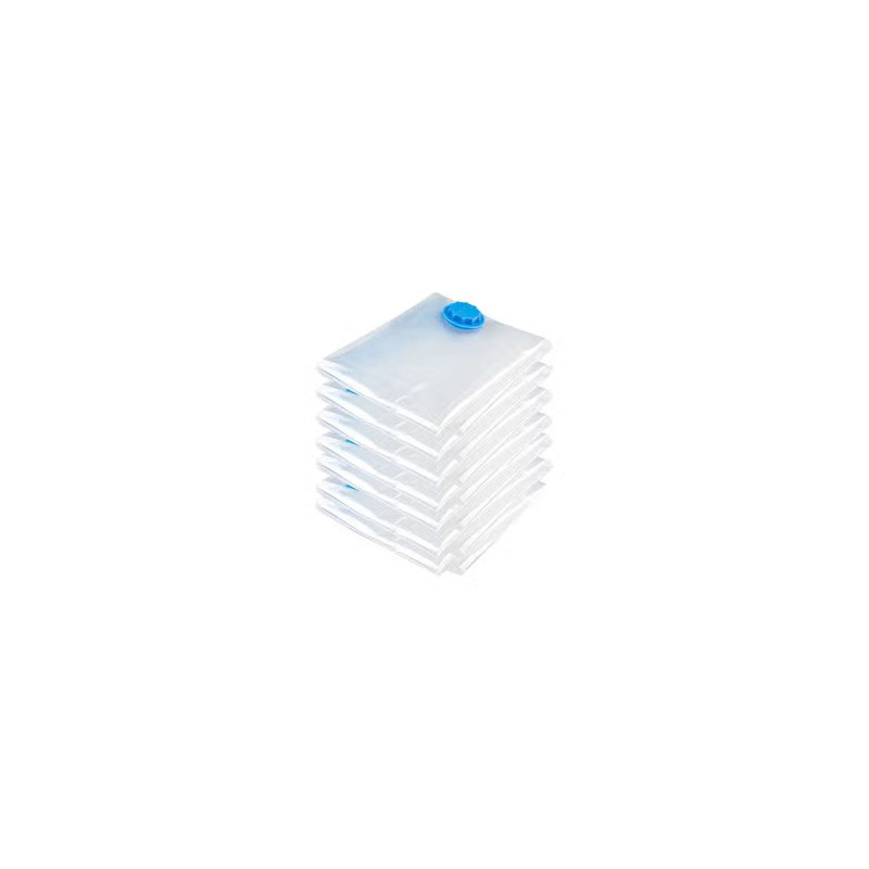 Vacuum Sealed Clothes Bag, Clear/Blue Colour