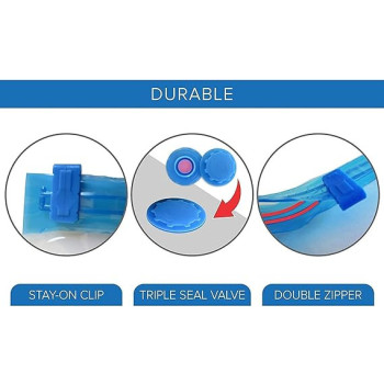 Vacuum Sealed Clothes Bag, Clear/Blue Colour