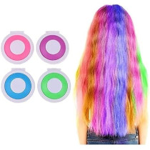 Kretix 4-Piece Assorted Highlight Hair Chalk Set Multicolour 0.98 x 0.8 x 1.2 Inch