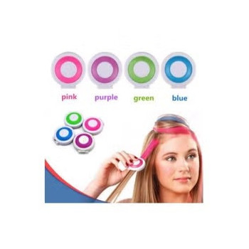 Kretix 4-Piece Assorted Highlight Hair Chalk Set Multicolour 0.98 x 0.8 x 1.2 Inch