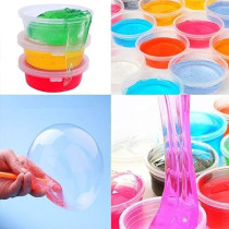 12-Piece Colorful Slime Set Stress Reliever Less Sticky Environment Friendly
