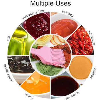 Silicone Grilling Oil Brush Pink Colour