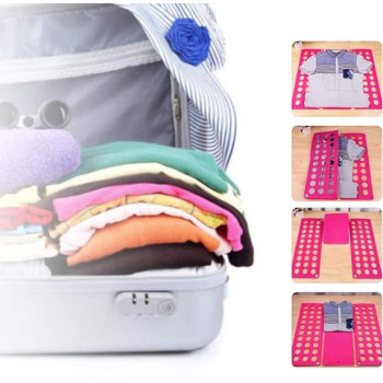 Adjustable Clothes Folding Board Pink 40 x 16 x 0.5Centimeter