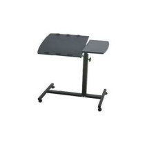 Rolling Laptop Table Black