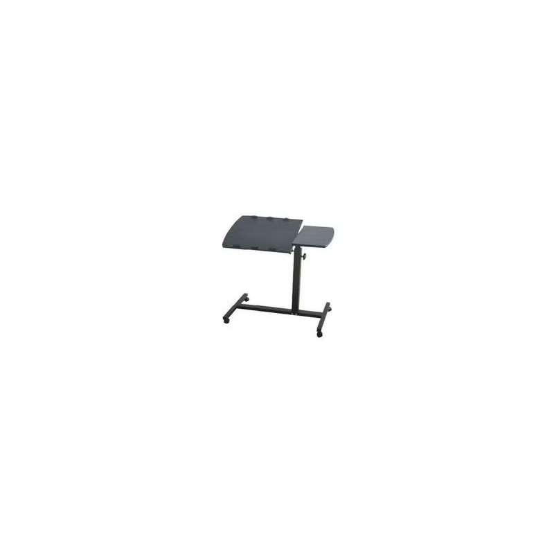 Rolling Laptop Table Black