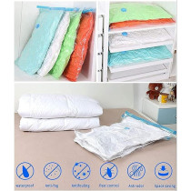 Vacuum Sealed Compressed Organizer White/Blue 70 x 100 Centimeter