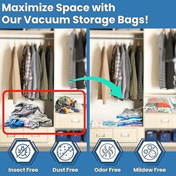 Vacuum Seal Space Saver Storage Bag Clear