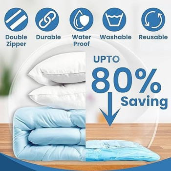 Vacuum Seal Space Saver Storage Bag Clear