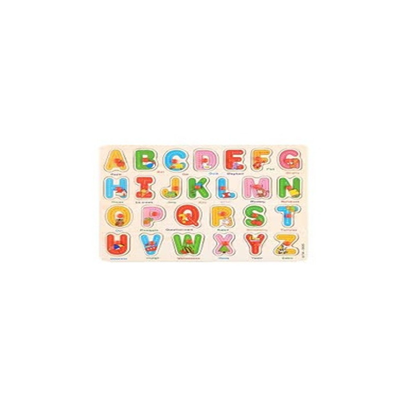 Funblast Wooden English Alphabets Pegged Puzzle