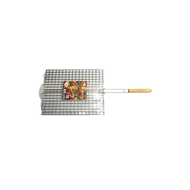 Bita Stainless Steel Bbq Grill Silver/Brown 45 x 44 Centimeter