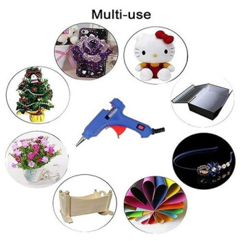 Multifunctional Adjustable Melt Glue Gun Machine Blue/Orange