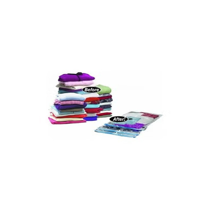 Qings 6-Piece Vacuum Storage Bag Set Clear 70 x 50cm