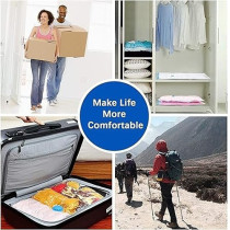 Qings 6-Piece Vacuum Storage Bag Set Clear 70 x 50cm