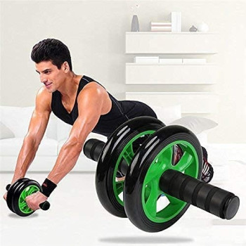 Wheel Roller Abdominal Trainer With Knee Mat