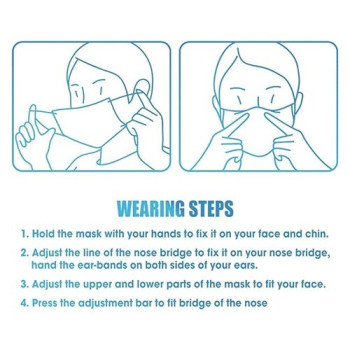 Angel3292 50-Piece Disposable Nail Medical Dental Surgical Mouth Mask Set