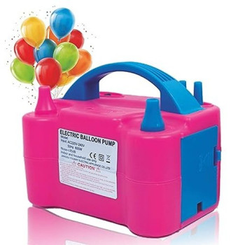 Smayda Electric Balloon Pump Pink/ Blue Durable Sturdy Made Up With Premium Quality