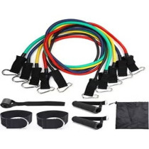11-Piece Resistance Bands Set 23.5 x 23 x 7cm