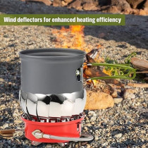 Lixada Windproof Piezo Ignition Gas Stove 20 x 10cm