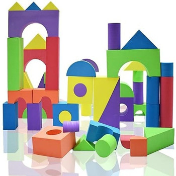 Sesame Street 50-Piece Foam Building Block Set 871577007170 For 2+ Years