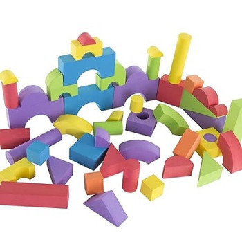 Sesame Street 50-Piece Foam Building Block Set 871577007170 For 2+ Years