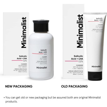 Minimalist 2% Salicylic Acid Face Wash for Oily, Acne Prone Skin (100 ml) | Sulphate free, Anti Acne Face Cleanser With LHA & Zinc For Men & Women