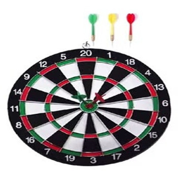 Double Sided Hanging Dart Board With Darts