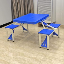 Foldable Picnic Table Blue Standard