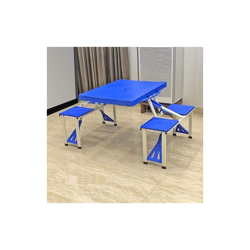 Foldable Picnic Table Blue Standard