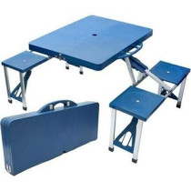 Foldable Picnic Table Blue Standard