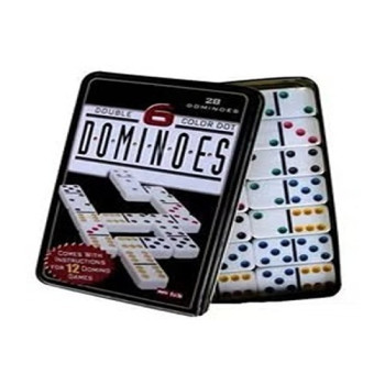 Pack Of 28 Dominoes Set With Tin Case