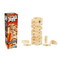 Hasbro 54-Piece Classic Jenga Stacking Block Set 9.84 x 3.94 x 5.91 Inch