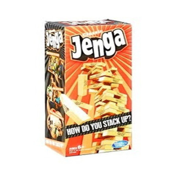 Hasbro 54-Piece Classic Jenga Stacking Block Set 9.84 x 3.94 x 5.91 Inch