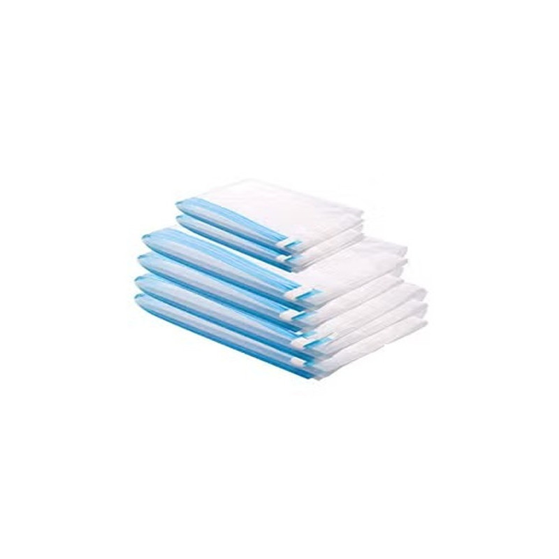 Pack Of 6 Vacuum Storage Bag Blue/Clear 26 x 3 x 18cm