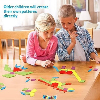 Beauenty Wooden Pattern Block Puzzle Set 24.5 x 21.3 x 4cm