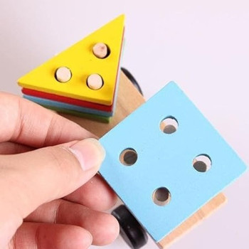 22-Piece Geometric Matching Shape Vehicle Set